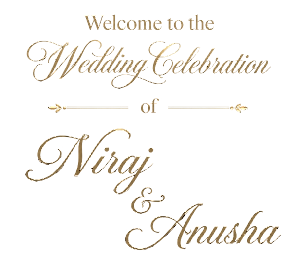 Welcome to the Wedding Celebration of Niraj & Anusha